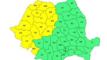 Cod galben de caniculă în 14 judeţe, de la prânz / Duminică valul de căldură se extinde şi se intensifică