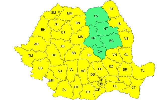 Cod galben de caniculă în aproape toată ţara / Meteorologii anunţă că temperaturile vor ajunge la 35 de grade