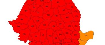Cod roşu de căldură extremă în toate judeţele ţării, mai puţin Tulcea şi Constanţa, unde este cod portocaliu / Temperaturile vor depăşi 41 de grade Celsius / Până şi nopţile vor fi tropicale / Instabilitate atmosferică în cea mai mare parte a ţării