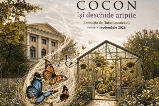 „Cocon”, expoziţia de fluturi exotici vii se mută în sera Muzeului „Antipa”