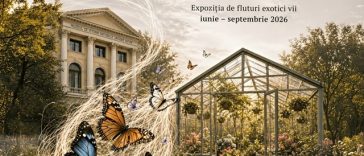 „Cocon”, expoziţia de fluturi exotici vii se mută în sera Muzeului „Antipa”