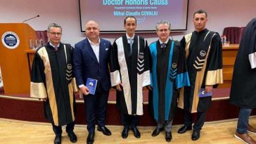 Mihai Covaliu, distins cu titlul de Doctor Honoris Causa la Centrul Universitar Piteşti – Politehnica Bucureşti