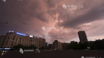 Atenționări nowcasting Cod galben de furtună pentru București și localități din Timiș