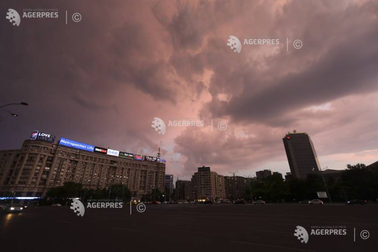 Atenționări nowcasting Cod galben de furtună pentru București și localități din Timiș