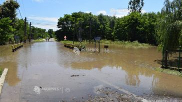 INHGA: Cod galben de inundații pe râuri din 29 de județe, până joi dimineața