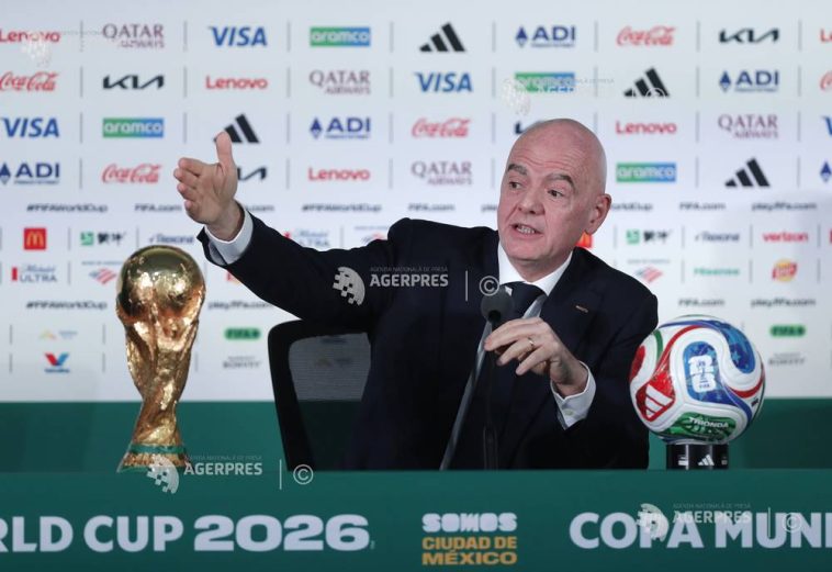 Fotbal – CM 2026: Organizarea Cupei Mondiale ar fi fost ‘imposibilă’ fără implicarea lui Trump, afirmă Infantino