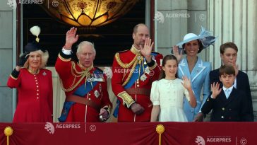 Parada militară ‘Trooping the Colour’, organizată la Londra, pentru a marca ziua regelui Charles al III-lea