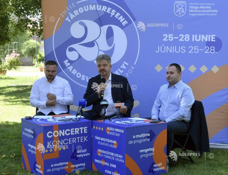 Mureș: A 29-a ediție a Zilelor Târgumureșene, la sfârșitul lunii iunie pentru continuarea unei tradiții medievale