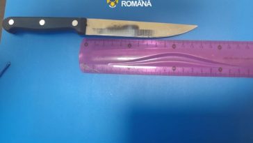 Bărbat din judeţul Buzău, prins cu un cuţit într-un tren de călători/ El a atras atenţia întrucât nu avea bilet, consuma alcool şi fuma printre pasageri