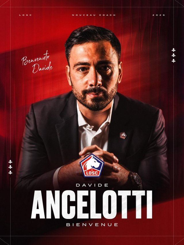 Davide Ancelotti, fiul lui Carlo Ancelotti, este noul antrenor al echipei OSC Lille