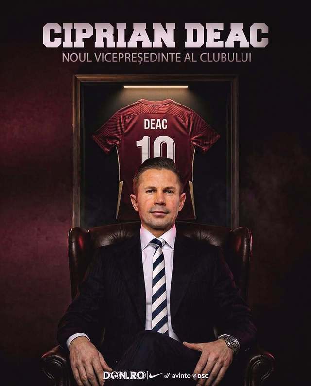 Legenda continuă: Ciprian Deac a devenit vicepreşedintele clubului CFR Cluj