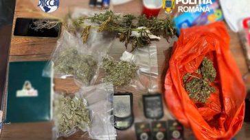 Timişoara: Cinci persoane, arestate preventiv pentru trafic de droguri după ce au vândut diferite cantităţi de canabis, cocaină şi N-Etilpentedronă