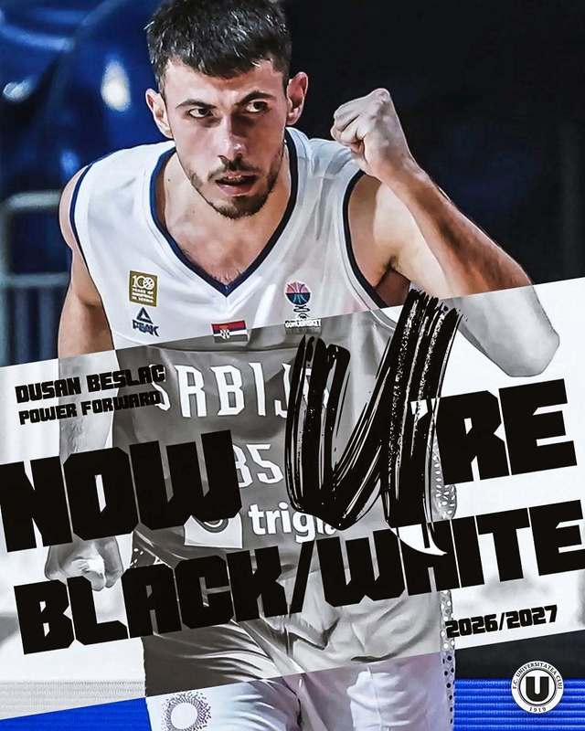 Baschet masculin: Dušan Beslać, component al naţionalei Serbiei, noul jucător al campioanei U BT Cluj