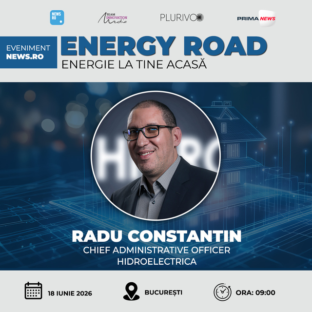Radu Constantin, Chief Administrative Officer la Hidroelectrica, participă la evenimentul premium News.ro, “Energy Road – Energie la tine acasă” – ediţia a VIII-a