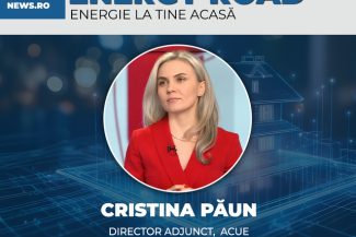 Cristina Păun, director adjunct al Federaţiei ACUE, participă la evenimentul premium tradiţional al News.ro “Energy Road – Energie la tine acasă” – ediţia a VIII-a