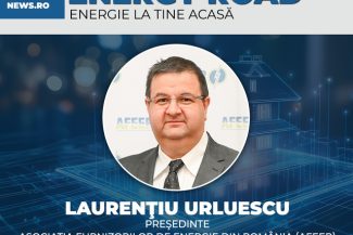 Preşedintele Asociaţiei Furnizorilor de Energie din România, Laurenţiu Urluescu, participă la evenimentul News.ro “Energy Road – Energie la tine acasă” – ediţia a VIII-a