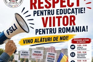Acţiuni de protest ale sindicatelor din Educaţie, la Guvern şi la Parlament/ Sindicaliştii solicită o salarizare corectă şi resping proiectul Legii privind salarizarea bugetarilor/ Circa 20.000 de persoane, aşteptate la protest