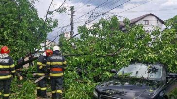 Capitala şi zeci de localităţi din 15 judeţe, afectate de ploile şi vijeliile din ultimele 24 de ore/ Pompierii au intervenit pentru scoaterea apei din case şi curţi inundate şi pentru îndepărtarea unor copaci căzuţi pe şosele – FOTO