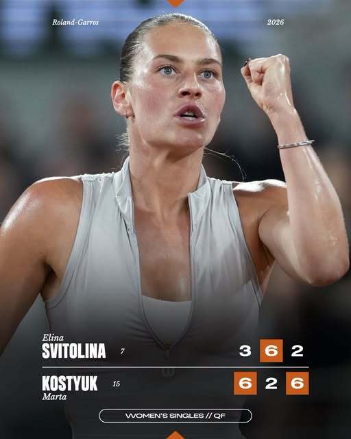 Marta Kostyuk a câştigat duelul ucrainencelor cu Elina Svitolina şi s-a calificat în semifinale la Roland-Garros
