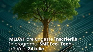 Ministerul Economiei: Termen prelungit până la epuizarea bugetului pentru înscrierea în programul SME Eco-Tech. Grant nerambursabil de până la 40% din valoarea investiţiei pentru IMM-uri