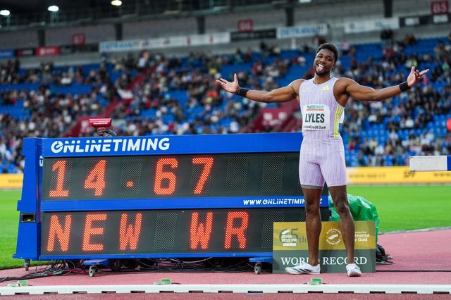 Atletism: Americanul Lyles a stabilit un nou record mondial într-o probă rară: 150 m – VIDEO