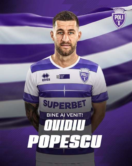 Liga 2: Mijlocaşul Ovidiu Popescu a semnat cu Poli Timişoara