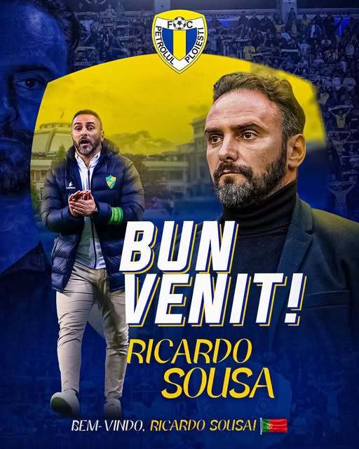 Superliga: Portughezul Ricardo Andre de Pinho Sousa este noul antrenor al echipei Petrolul Ploieşti