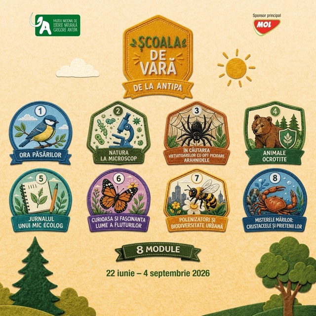 Şcoala de Vară la Antipa 2026 – Experimente, observaţii şi întâlniri cu cercetători, timp de opt săptămâni