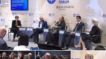 Diana Şoşoacă a apărut alături de fugara Marina Tauber, căutată internaţional, la Forumul economic de la Sankt Petersburg, unde au criticat acţiunile guvernelor de la Bucureşti şi Chişinău