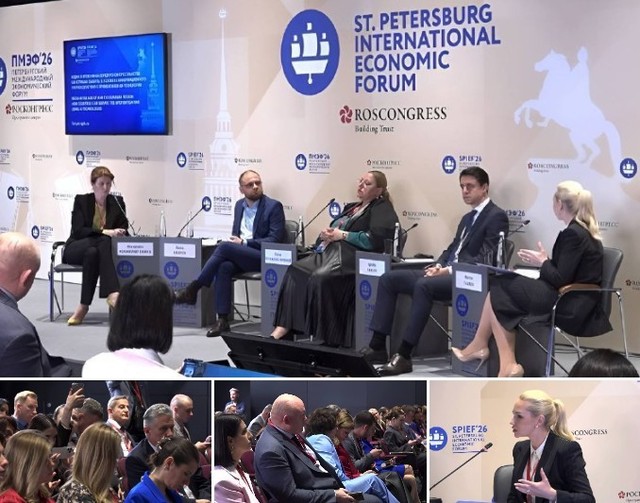 Diana Şoşoacă a apărut alături de fugara Marina Tauber, căutată internaţional, la Forumul economic de la Sankt Petersburg, unde au criticat acţiunile guvernelor de la Bucureşti şi Chişinău