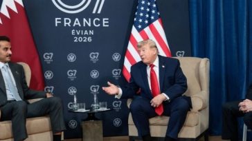 Trump respinge la Evian un „zvon ridicol” care circula în legătură cu acordul cu Iranul. Şarjă critică la adresa Israelului: „Să lase Siria să se ocupe de Hezbollah, cred că ei se descurcă mai bine în această privinţă”