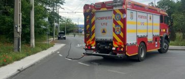 Situaţie de urgenţă în judeţul Sibiu, ca urmare a fisurării rezervorului GPL al unui autoturism care a alimentat la o staţie de carburanţi – FOTO
