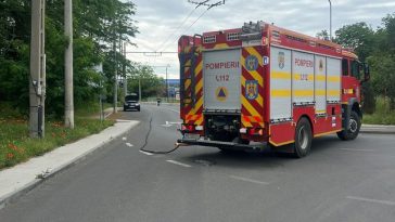 Situaţie de urgenţă în judeţul Sibiu, ca urmare a fisurării rezervorului GPL al unui autoturism care a alimentat la o staţie de carburanţi – FOTO