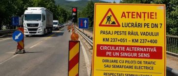 Restricţii de trafic pe DN 7, în judeţul Vâlcea, pentru lucrări de întreţinere periodică la pasajul peste Râul Vadului / Se pot forma coloane de maşini / Rute alternative