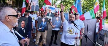 Protest în faţa Ambasadei Iranului din Bucureşti: „Această clădire este simbolul unui regim terorist, criminal”. „E ceva ce lumea trebuie să înţeleagă: poporul iranian nu-şi doreşte ca  regimul să se reformeze, ci să dispară” – FOTO