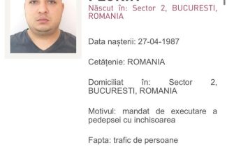 Bărbat urmărit internaţional încă din 2021, găsit în Bucureşti / A fost condamnat la peste 18 ani de închisoare pentru trafic de minori în formă continuată, trafic de persoane şi constituirea unui grup infracţional organizat – VIDEO