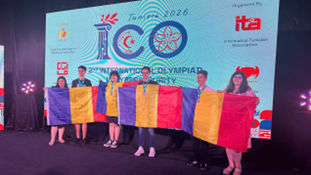 Lotul naţional al României, rezultate remarcabile la Olimpiada Internaţională de Securitate Cibernetică – o medalie de aur, una de argint şi două de bronz: Confirmă nivelul ridicat de pregătire al tinerilor români în domeniul securităţii cibernetice