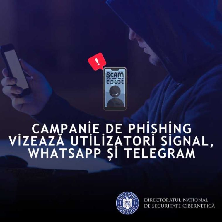 FBI și CISA atenționează asupra unei campanii de phishing, ce vizează utilizatorii unor platforme de comunicare (DNSC)