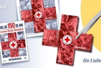 Emisiune dedicată aniversării a 150 de ani de la înființarea Societății Naționale de Cruce Roșie – în magazinele Romfilatelia