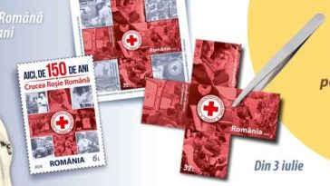 Emisiune dedicată aniversării a 150 de ani de la înființarea Societății Naționale de Cruce Roșie – în magazinele Romfilatelia