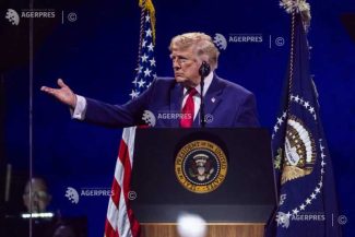 SUA250 / Trump a susținut un discurs în stil de campanie electorală (Reuters)