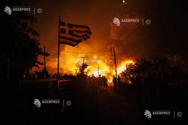 Grecia: Incendiu lângă Salonic, două fabrici în flăcări (pompieri)