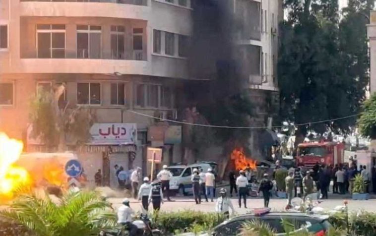 Siria: Explozie auzită la Damasc în timpul vizitei lui Macron
