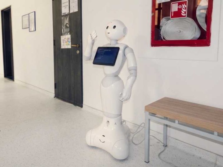 Bihor: Roboțelul Pepper îi întâmpină pe candidații la Facultatea de Științe Economice și le oferă informații despre admitere