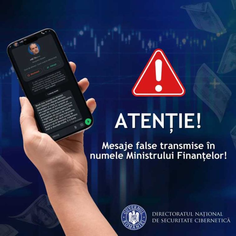DNSC: Identitatea ministrului Finanțelor, Alexandru Nazare, folosită fraudulos de către infractorii cibernetici