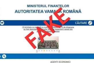 AVR: Informațiile privind confiscarea de cocaină ambalată în pachete cu fotografia președintelui Ucrainei sunt false