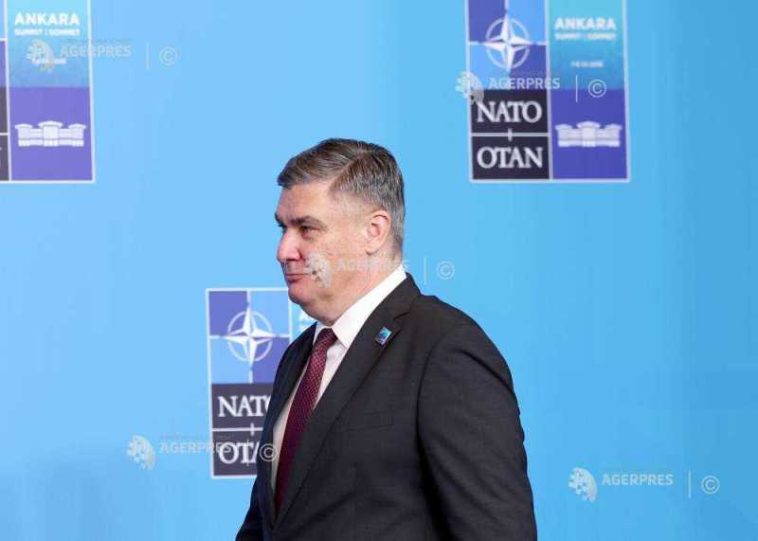 Președintele Croației semnalează la summitul NATO achizițiile de arme ale Serbiei ca pe un motiv de preocupare