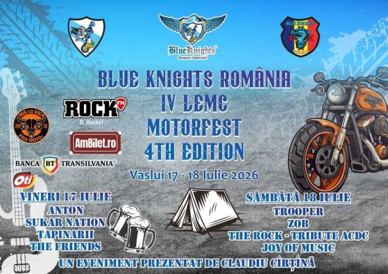 Vaslui: Anton, Țapinarii, Zob și Sukar Nation, prezenți la a patra ediție MotorFest, în perioada 17-19 iulie