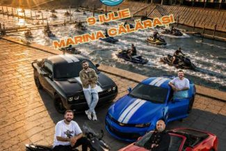 Călărași: Spectacol cu ambarcațiuni și automobile, în Portul Turistic de Agrement