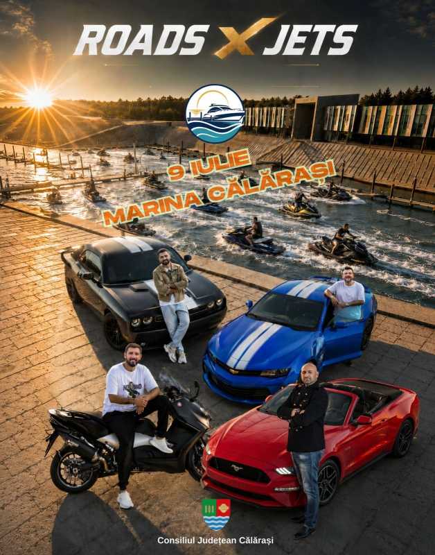 Călărași: Spectacol cu ambarcațiuni și automobile, în Portul Turistic de Agrement